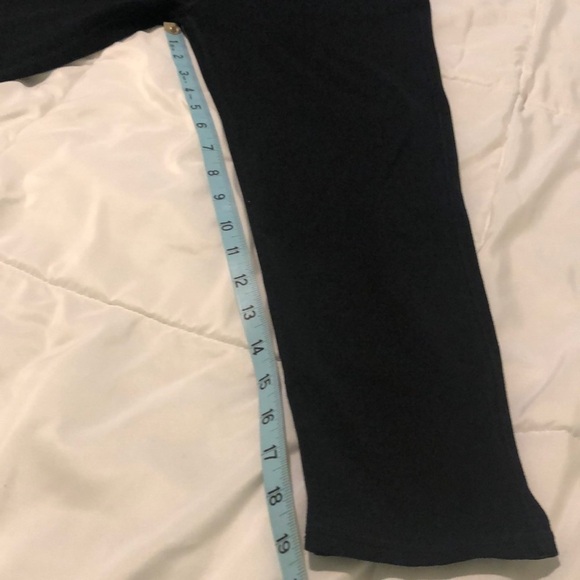 Fabletics black Capri leggings with stripe - Picture 3 of 6